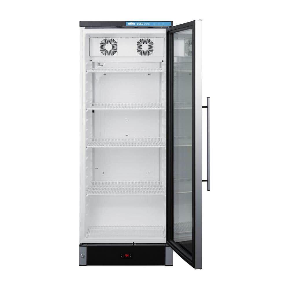 White Glass Door Commercial Beverage Cooler with Adjustable Shelves