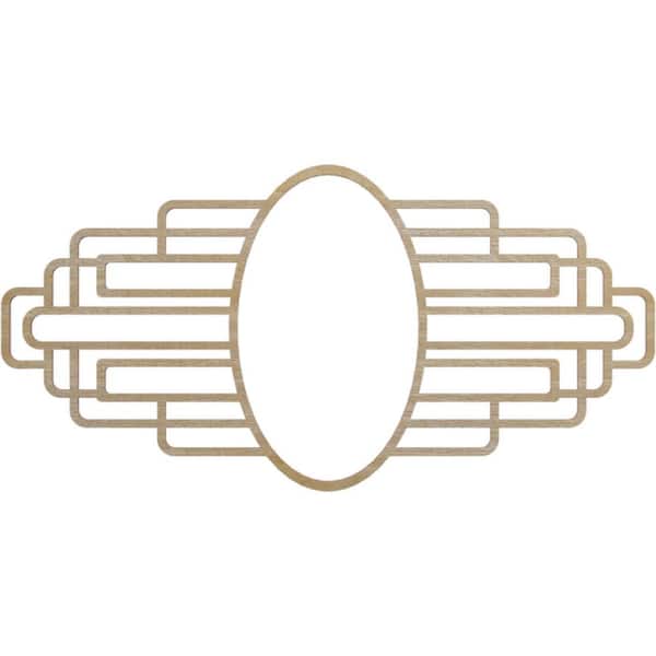 Ekena Millwork 32 in. x 11.125 in. x 0.375 in. Wood Medallion Moulding