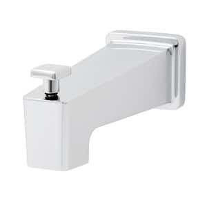 Kubos 5.75 in. Bathroom Tub Spout with Diverter in Polished Chrome
