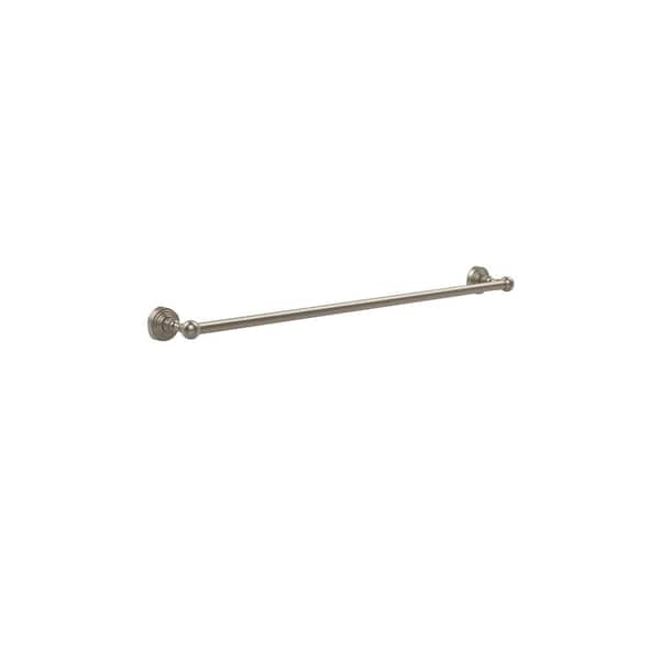 Allied Brass Waverly Place Collection 30 in. Back to Back Shower Door Towel Bar in Antique Pewter