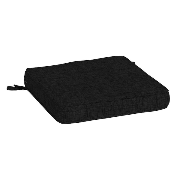 ARDEN SELECTIONS ProFoam 20 in. x 20 in. Black Leala Square Outdoor Chair Cushion