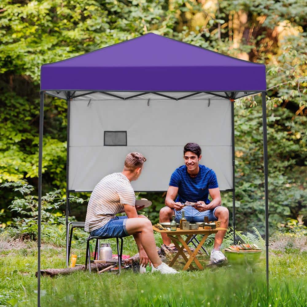 COOS BAY 6 ft. x 4 ft. Purple Instant Canopy Pop Up Tent