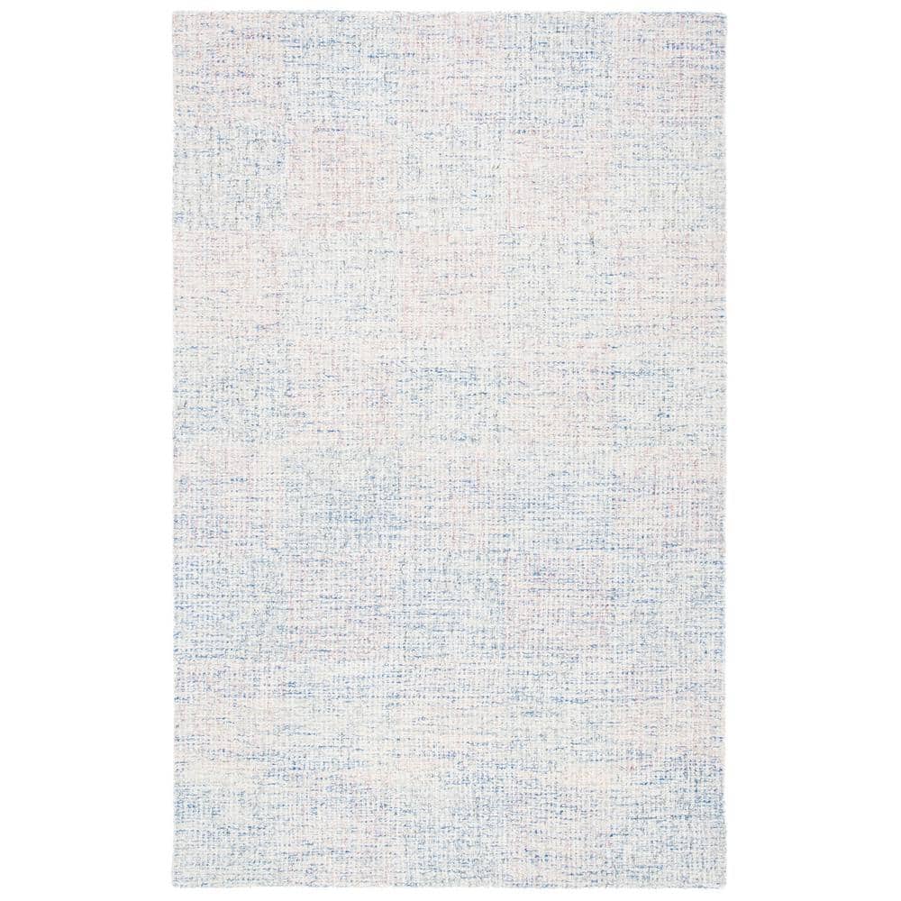 Metro Blue Hand-Tufted Wool 4' x 6' Area Rug