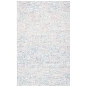Metro Blue/Ivory 4 ft. x 6 ft. Distressed Area Rug