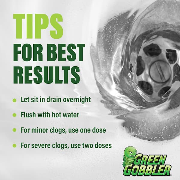 Green Gobbler - 1 Gal. Drain Clog Dissolver and Remover, for Sinks, Tubs, Toilets and Showers