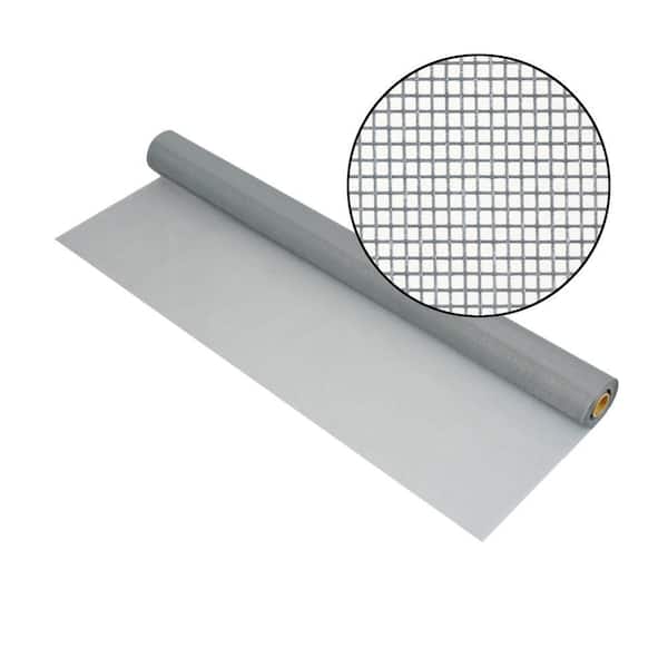 Phifer 84 in. x 100 ft. Silvergray Fiberglass Screen 18 in. x 14 in. Mesh Screen Roll