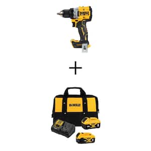20V MAX XR Lithium-Ion Cordless Compact 1/2 in. Drill/Driver with 20V MAX XR Premium 6Ah and 4Ah Batteries and Charger