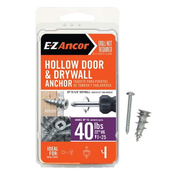 E-Z Ancor Stud Solver 40 lbs. Drywall and Stud Anchors (25-Pack)