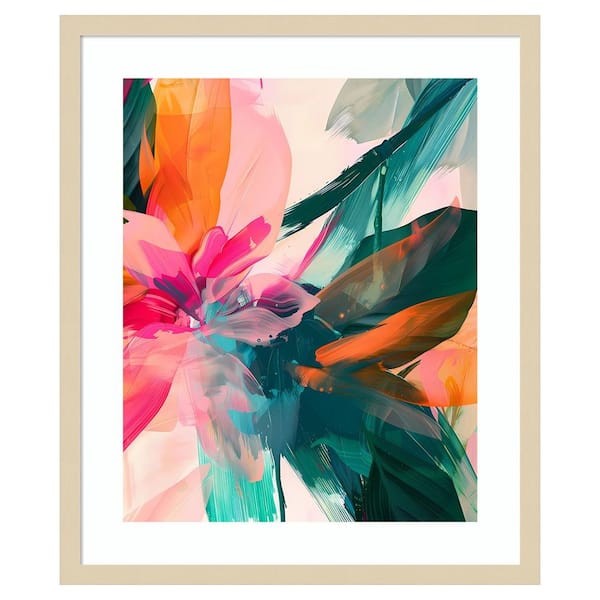 Amanti Art Jumble Jungle by Walker Noble 21 in. W x 25 in. H. Wood Framed Wall Art Print Framed in Brown
