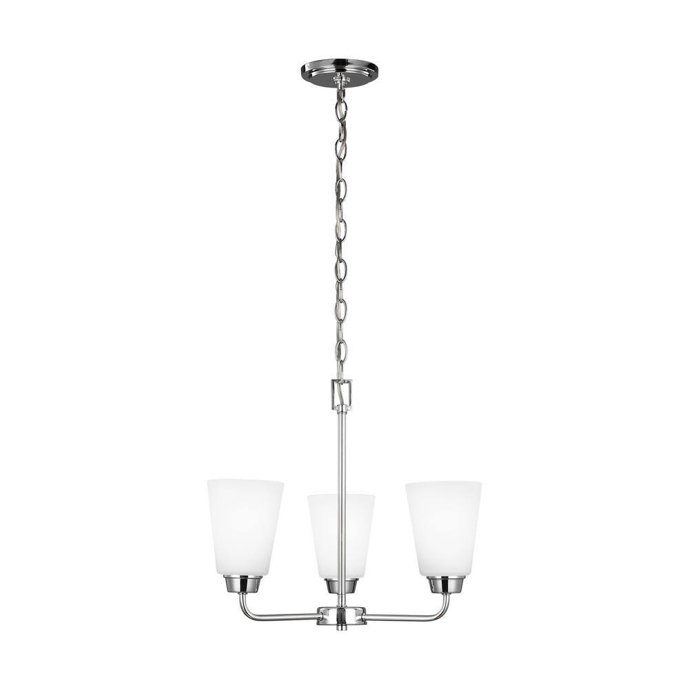 Generation Lighting Kerrville 3-Light Chrome Traditional Transitional ...