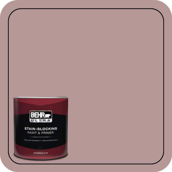 BEHR ULTRA 1 qt. #130F-4 Fond Memory Flat Exterior Paint & Primer