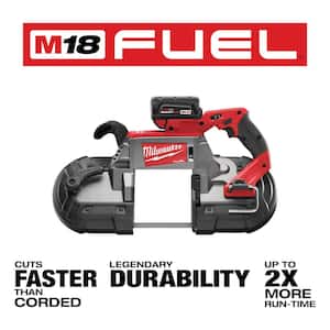 M18 FUEL 18V Lithium-Ion Brushless Cordless Deep Cut Band Saw Kit with LED Search Light and Two 6.0Ah Batteries