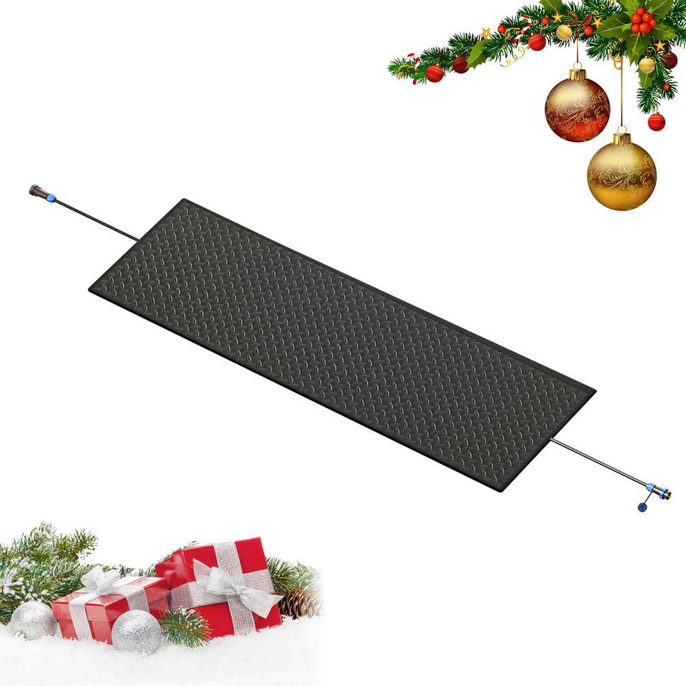 BOZTIY 10 ft. x 24 in. Heated Snow Melting Mats Outdoor Anti-Slip ...