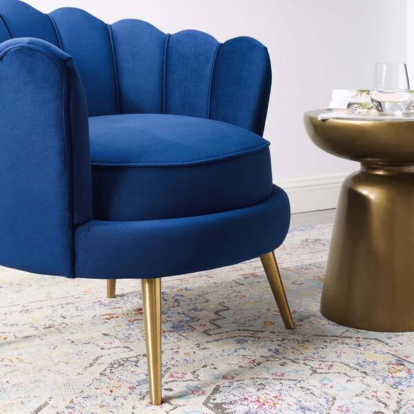 scallop chair navy