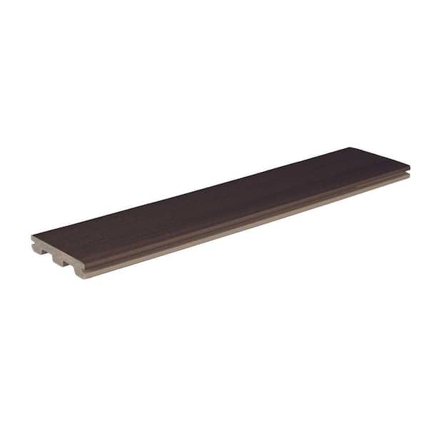 AZEK Composite Prime+ 5/4 in. x 6 in. x 16 ft. Grooved Dark Cocoa