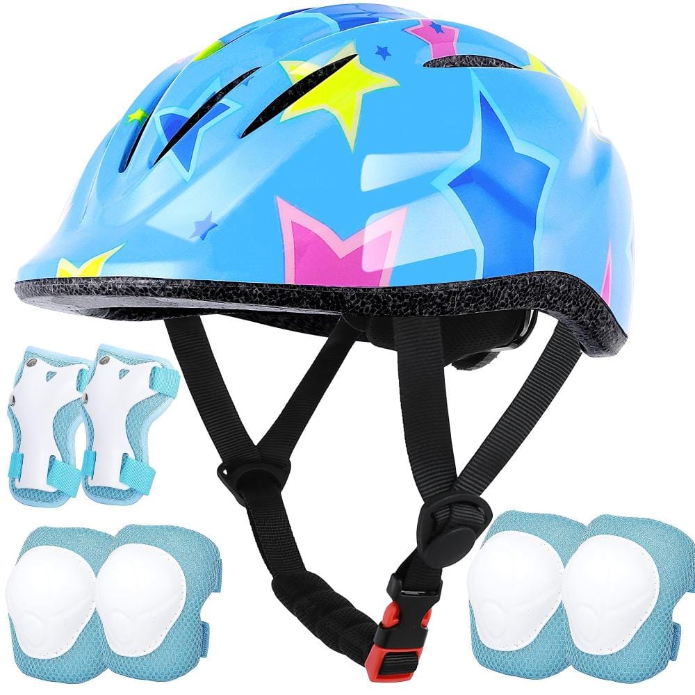 Adjustable Toddler Helmet and Protective Gear Set with Knee Elbow Wrist Pads for Kids Ages 2-8 Sports price history on PriceWatchPro