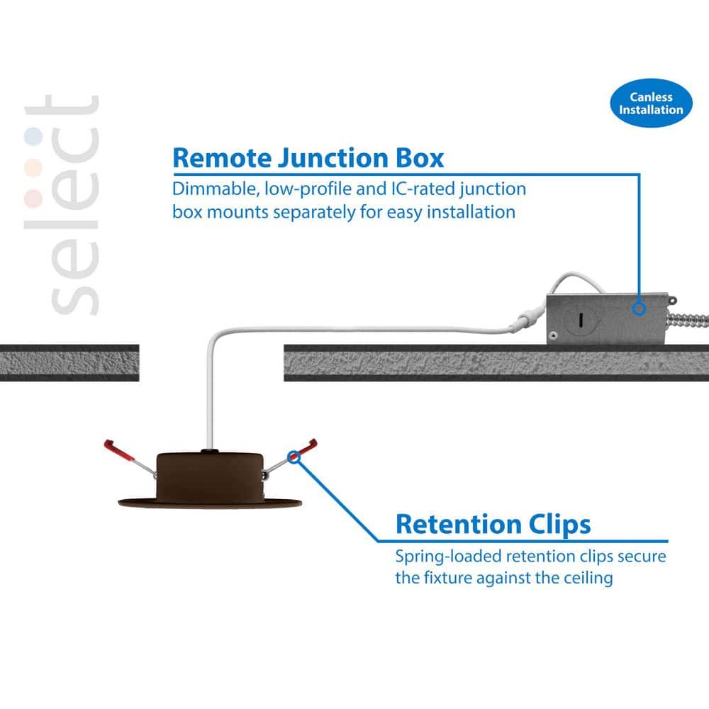4-Inch Oil-Rubbed Bronze Adjustable LED Recessed Downlight