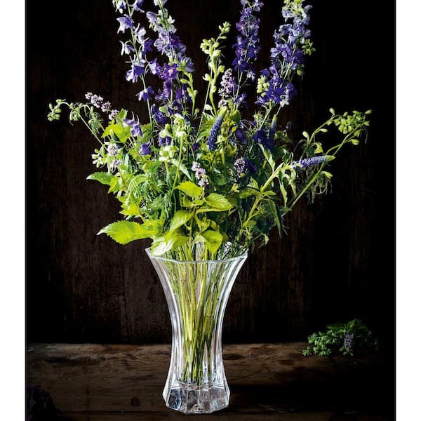 Nachtmann 11 1/2 in. Clear Saphir Crystal Vase N80498 - The Home Depot