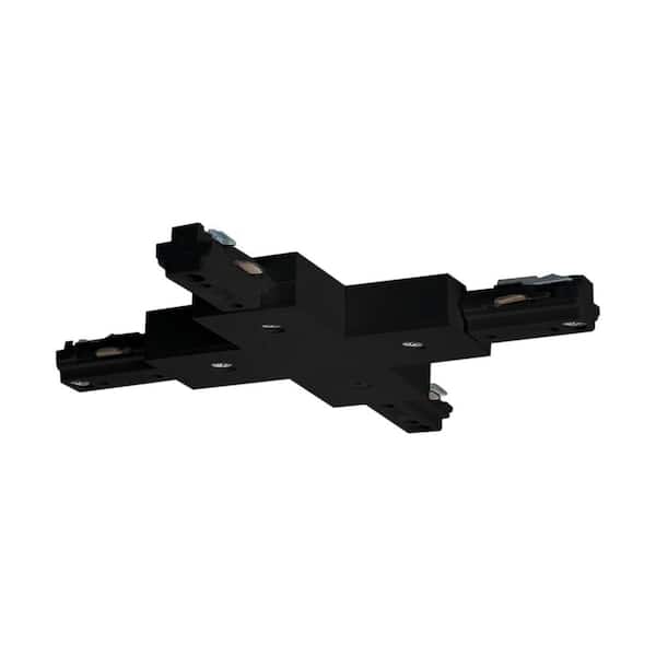 SATCO:Satco Black X Single Circuit Track Lighting Connector