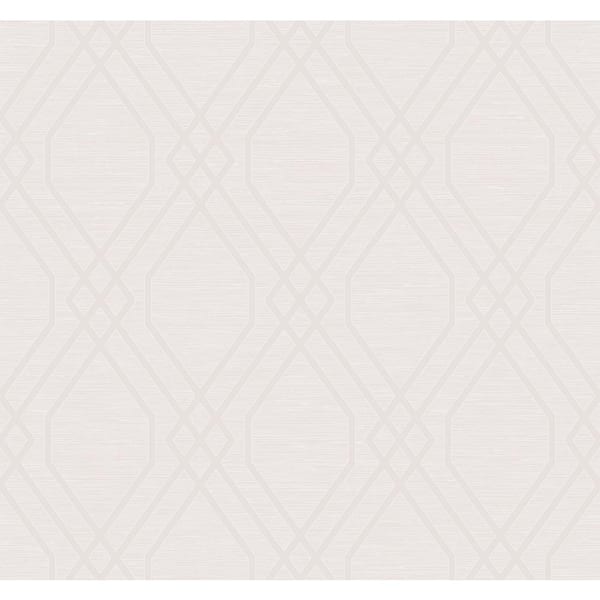 Seabrook Designs Eldon Diamond Lattice Blush Glitter Paper Strippable Roll (Covers 60.75 sq. ft.)