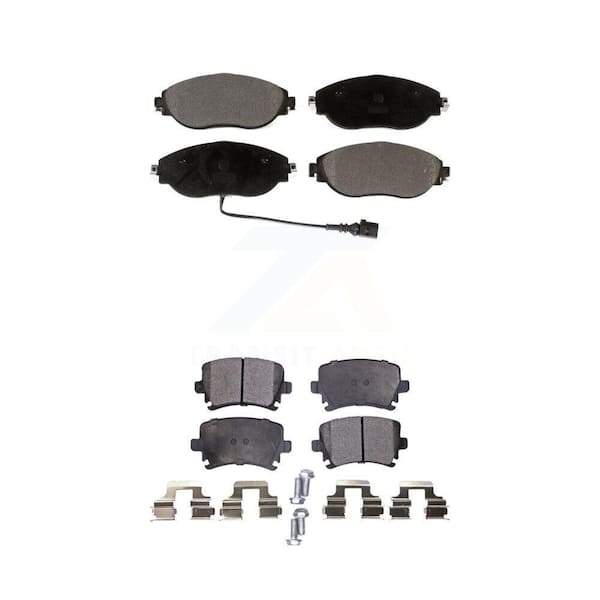 TEC Front Rear Ceramic Brake Pads Kit For Volkswagen GTI CC KTC-100519