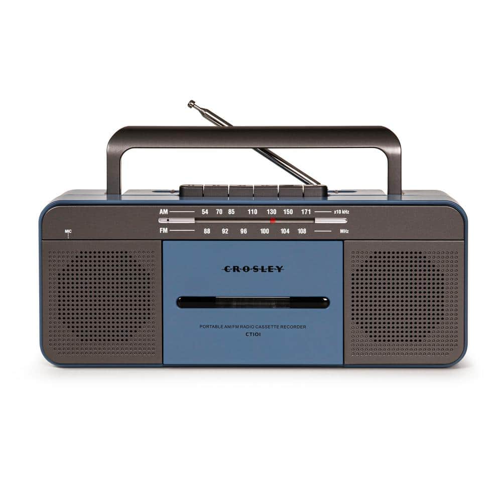 Crosley Ct100 Blue Cassette PlayerCT101ABL The Home Depot