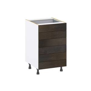 Georgetown 21 in. W x 24 in. D x 34.5 in. H Assembled Drawer Base Kitchen Cabinet in Chestnut with 6-Drawers
