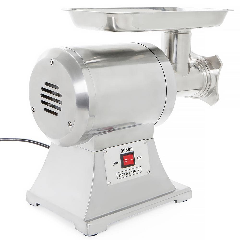 INTBUYING® Electric Meat Grinder 220V Full Stainless Meat Crusher Movable  USA