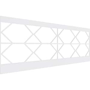36 in. H x 94-1/2 in. W 23.64 sq. ft. Fraser PVC Wainscot Paneling Kit