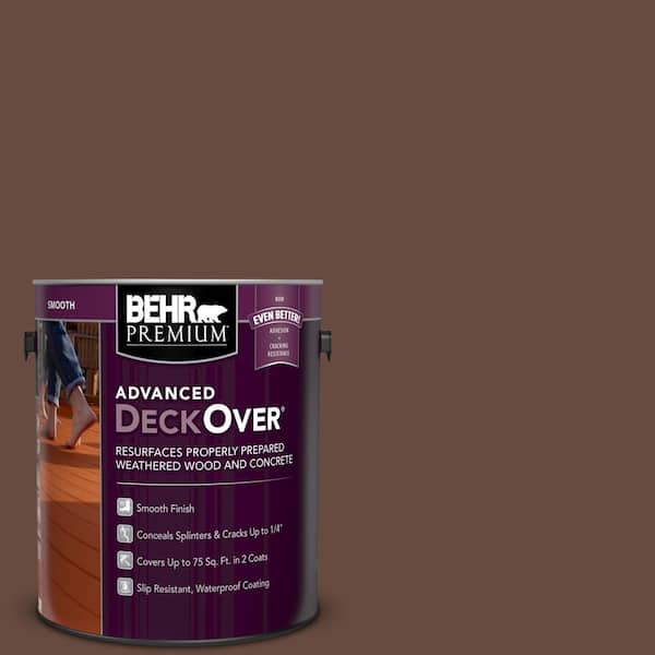 BEHR Premium Advanced DeckOver 1 gal. #SC-117 Russet Smooth Solid Color Exterior Wood and Concrete Coating