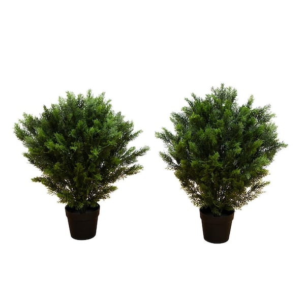 3 ft. Artificial Cedar Tree UV Resistant (Indoor/Outdoor)-Set of 2