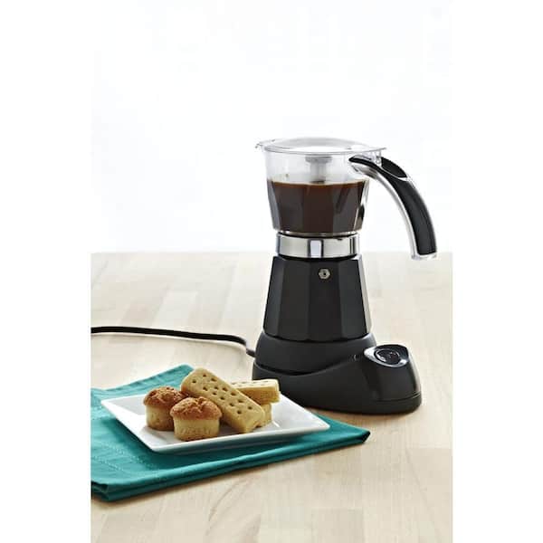 imusa usa b120-60006 electric coffee/moka maker 3-6-cup, black 