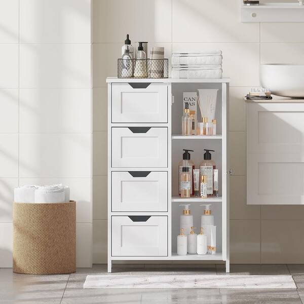 21.65 in. W x 11.81 in. D x 33.46 in. H White MDF Freestanding