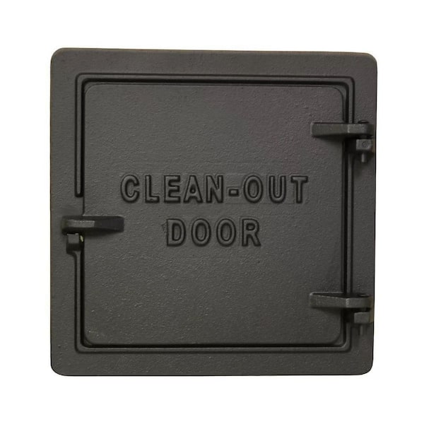 8 in. Black Cast Iron Chimney Clean Outdoor