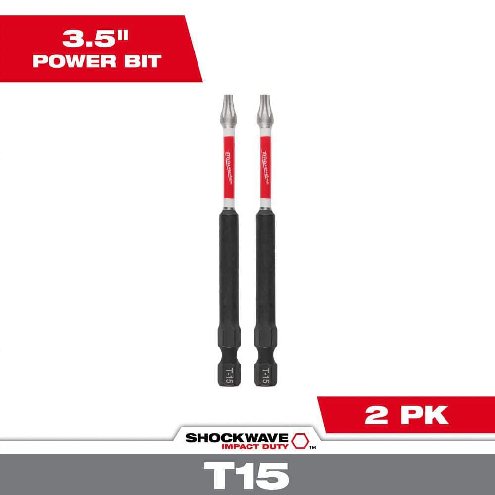 Milwaukee SHOCKWAVE Impact Duty 3-1/2 in. T15 Torx Alloy Steel
