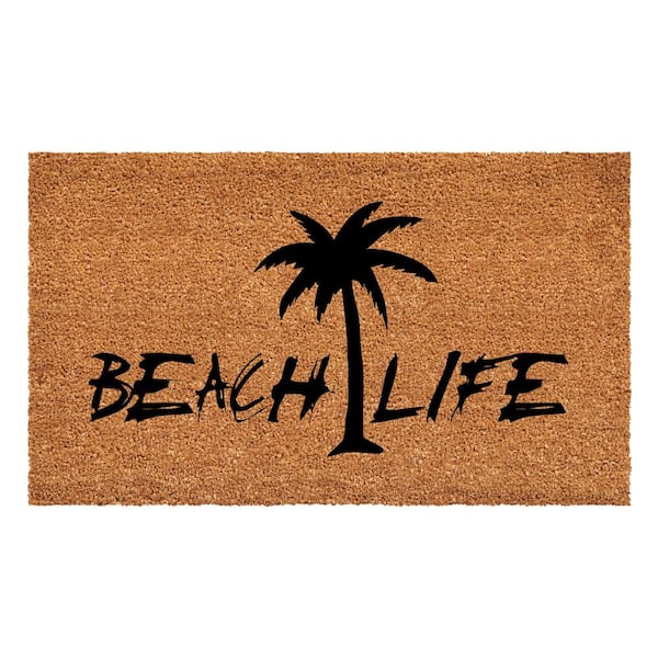 Calloway Mills Beach Life Palm Tree Doormat, 24" x 48"