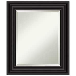 Colonial Black 22 in. H x 26 in. W Framed Wall Mirror