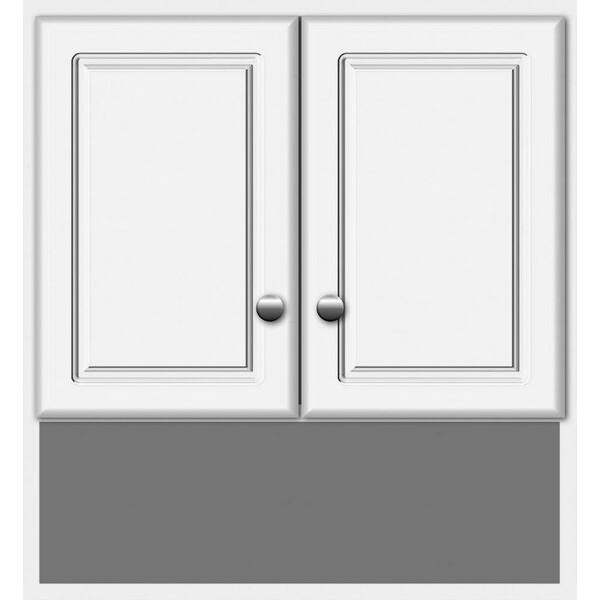 Shaker 24 in. W x 8.5 in. D x 26 in. H Simplicity Wall Cabinet/Toilet Topper/Over the John in Winterset