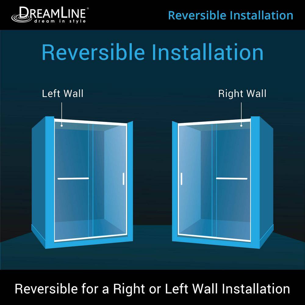 Infinity-Z 60" Brushed Nickel Frameless Sliding Shower Kit