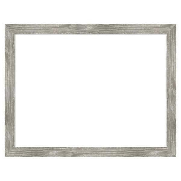 Amanti Art Dove Greywash Square 27 in. x 21 in. Polystyrene Framed Dry Erase Magnetic Memo Board