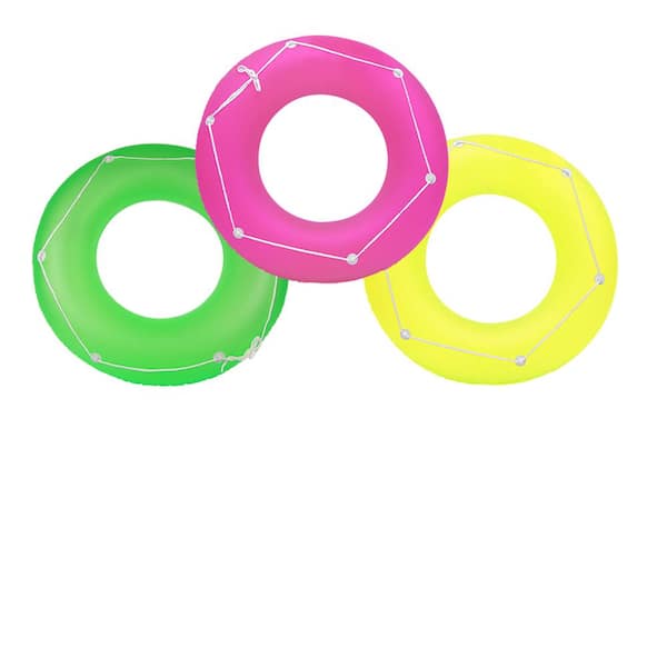 47 in. Neon Frost Swimming Pool Float Tube