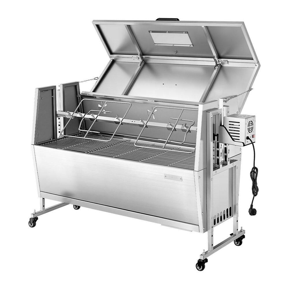 Rotisserie Grill w/ 132 LBS. Capacity, 4-Level Height, 38W BBQ Outdoor Pig and Lamb Spit Roaster, Charcoal Spit Roaster price history on PriceWatchPro