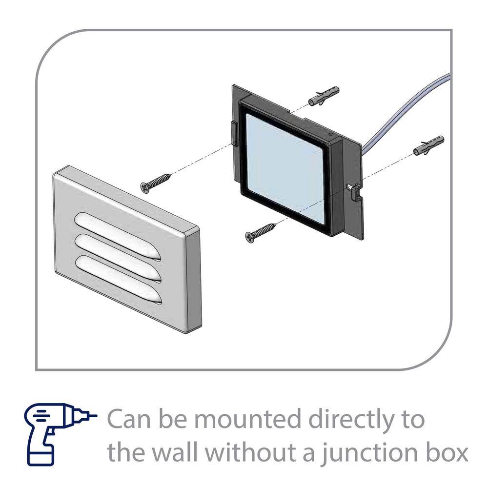 Bronze Low Voltage Integrated LED Step Light