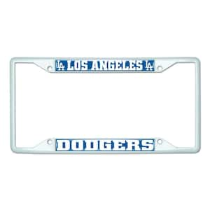 Universal Fit MLB - Los Angeles Dodgers License Plate Frame - White