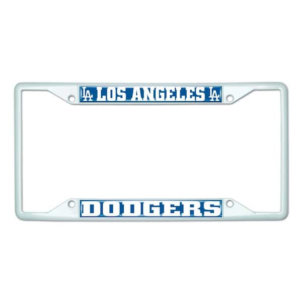 FANMATS Universal Fit MLB - Los Angeles Dodgers License Plate Frame - White