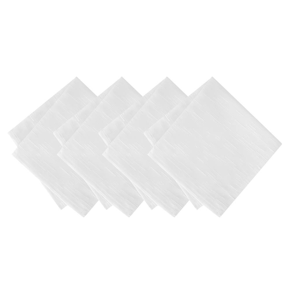 "Continental Solid Texture Water Resistant Napkins, Set of 4, White - 17""W x 17""L" price history on PriceWatchPro