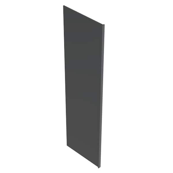 Newport Grayson  3 in. W x 24 in. D x 96 in. H in Deep Onyx Refrigerator Panel with 3 in. Filler