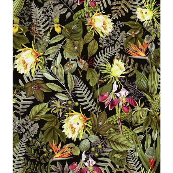 RoomMates Tropical Flowers Peel and Stick Wallpaper (Covers 28.18 sq. ft.)