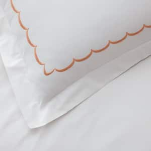 Legends Hotel Embroidered Scallop Geometric Cotton Percale Sham