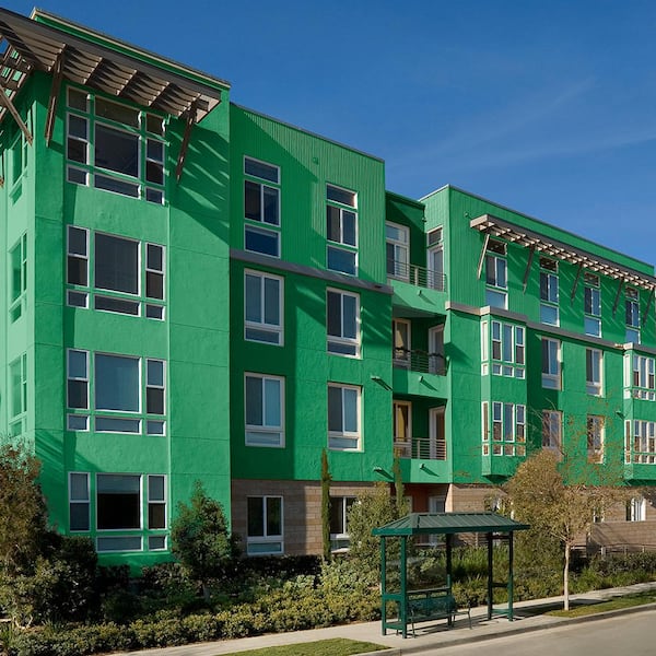 1 gal. #P400-6 Clover Patch Flat Exterior Paint